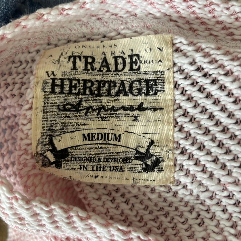 Trade Heritage Apparel Monterey California Pink‎ Knit Sweater Womens M - Picture 4 of 9